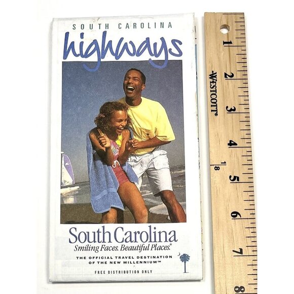 Special Edition 2000 SOUTH CAROLINA Highways Travel Transportation Tourism MAP - Picture 2 of 5